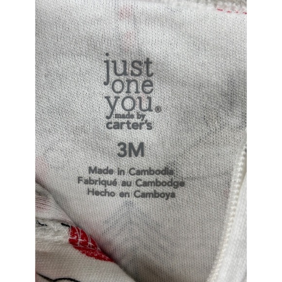 Just One You by Carters Baby Boys Girls Christmas Reindeer Pajamas 3M - Picture 5 of 9